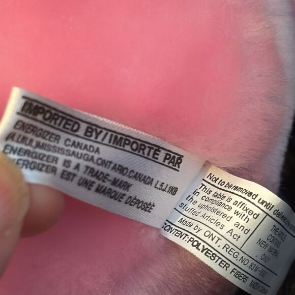 Energizer Bunny Plush Stuffed Animal Vintage Advertising 1995 Base Drum Rabbit. - Picture 12 of 12